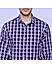 Tyrian Purple Checkered Cotton Shirt