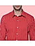 Vermilion Red Printed Cotton Shirt