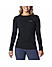 Columbia Women Black Midweight Stretch Long Sleeve Top