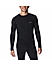 Columbia Men Black Midweight Stretch Long Sleeve Top