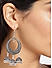 Ghungroo Silver Plated Oxidised Jhumka Earring