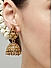 Gold Plated Lakshmi Temple Jhumka Earring