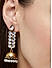 Kundan Gold Plated Leaf Jhumka Earring