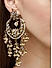 Kundan Beads Gold Plated Oversized Chandbali Earring