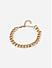 Toniq Gold Big Cuban Link heart charms set of 4 bracelet for women