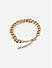 Toniq Gold Big Cuban Link heart charms set of 4 bracelet for women