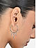 Toniq Silver Plated Drip style Hoop earrings for women