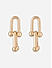 Toniq Golden T Bar Shape stud earrings for women