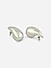 Toniq Silver Molten Shape stud earrings for women