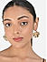 Toniq Golden  Floral Shape stud earrings for women