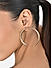 Toniq Golden Half Moon Drop Earrings for Women