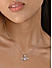 Toniq Silver Angel Heart Charm Necklace for women