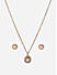 ToniQ Halo Stylish Jewelley Set with Earrings and matching Necklace Chain for Women