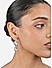 Fida Luxurious Rose Gold Plated Geometric Drop Earring For Women