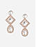 Fida Luxurious Rose Gold Plated Geometric Drop Earring For Women