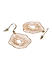 Gold-Toned Quirky-Shaped Drop Earrings