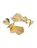 Gold-Toned Leaf Shaped Drop Earrings