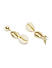 Gold-Toned Quirky Drop Earrings