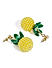 Yellow and Green Quirky Drop Earrings