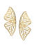 Gold Plated Butterfly Contemporary Drop Earring