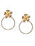 Gold Plated Floral Drop Earring