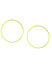 Green Circular Hoop Earrings