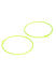 Green Circular Hoop Earrings