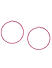 Pink Circular Hoop Earrings