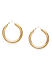 Gold Plated Spherical Hoop  Earring