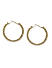 Gold-Toned Circular Hoop Earrings
