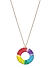 Women Multicoloured Embellished Rainbow Pendant With Chain