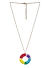 Women Multicoloured Embellished Rainbow Pendant With Chain