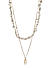 Women Gold-Toned and White Sea Shell Layered Necklace
