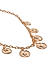 Women Gold-Toned Alloy Coin Necklace