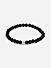 The Bro Code Set of 3 Black & White Elasticated Semi Precious Beaded Bracelet For Men