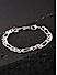 The Bro Code Silver Plated Link Bracelet For Men
