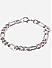 The Bro Code Silver Plated Link Bracelet For Men
