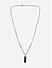 The Bode Code Silver Plated Black Solid Pendant Necklace For Men