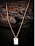 The Bro Code Gold Plated Dog Charm Necklace For Men