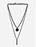 The Bro Code Black Layered Necklace For Men
