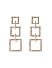 Toniq Stylish Gold plated Square Dangler Earrings For Women