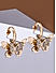 Toniq Gold-Plated American Diamond Butterfly Organic Drop Earrings for Women