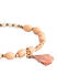 Toniq Gold Plated Peach beaded Set of 7 Elasticized Bracelet for Women