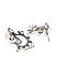 Stones Silver Plated Drop Earring