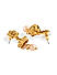Stones Gold Plated Leaf Jewellery Set