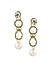 White Pearls Stones Gold Plated Jewellery Set