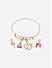 BARBIE™ Limited Edition Pink  Layered Heart Charm Necklace and Multi Charms Bracelet Combo Set
