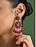 Hot Pink Floral Wedding Chandbalis Earrings For women