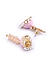 Baby Pink Stones Gold Plated Meenakari Jhumka Earring