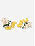 Yellow White Beads Kundan Gold Plated Floral Choker Set